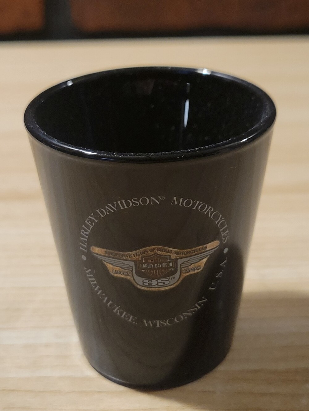 Harley-Davidson Motorcycles 95th Anniversary Shot Glass